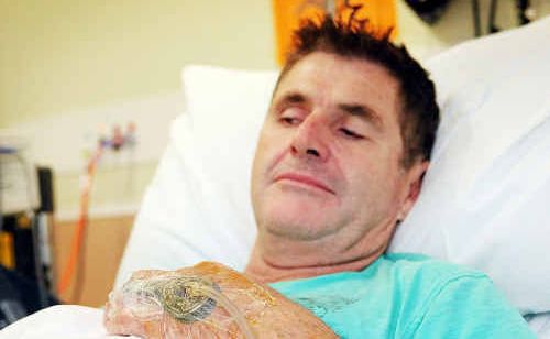 Local man Alan Brookes endured a fortnight of agony after an afternoon in the garden thanks to what he thinks is a white-tailed spider bite. Local man Alan Brookes endured a fortnight of agony after an afternoon in the garden thanks to what he thinks is a white-tailed spider bite.